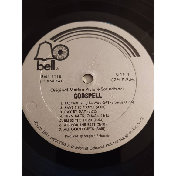 GODSPELL Original Soundtrack LP 1973 Bell 1118 - Picture 6 of 8